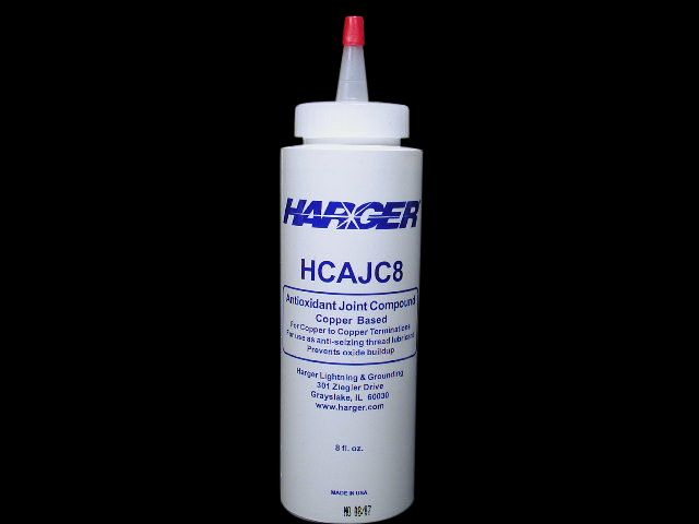 HAAJC1/2:  1/2 oz Tube. Anti-Oxidant Joint Compound - Zinc Based. For ALUMINUM-TO-ALUMINUM and ALUMINUM-TO-COPPER connections. Great product for amateur radio assembly. Helps maintain electrical integrity of aluminum antenna joints.

HACAJC1/2: 1/2 oz Tube. Anti-Oxidant Joint Compound - Copper Based. For COPPER-TO-COPPER connections and all mechanical/pressure type ground connections. Ensures a high conductivity joint.

HCAJC8:  8 oz Bottle. Anti-Oxidant Joint Compound - Copper Based. For COPPER-TO-COPPER connections and all  mechanical/pressure type ground connections. Ensures a high conductivity joint.