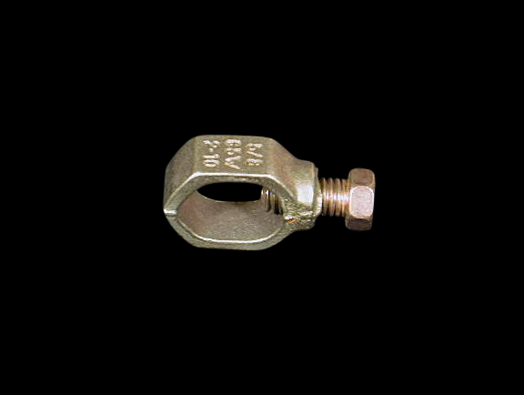 7505 - 5/8" Standard "acorn" style ground rod clamp for WIRE, not strap. UL listed

7505 - 3/4" Standard "acorn" style ground rod clamp for WIRE, not strap. UL listed

7517 - 1/2" to 3/4" Heavy-duty ground rod clamp for WIRE, provides extra contact area with wire and ground rod. UL listed